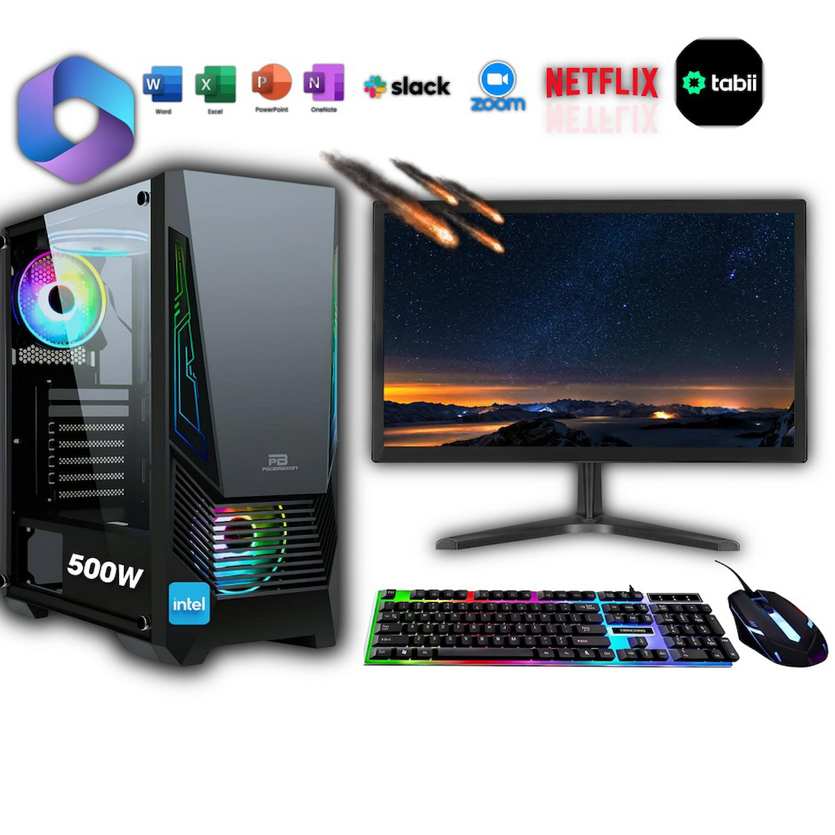 Avantron GMX6440 Harici GeForce GTX 750 Ti Intel Core i3 10100F 8 GB Ram DDR4 256 GB SSD Tower FreeDos 19.5 inç Monitörlü Masaüstü Bilgisayar