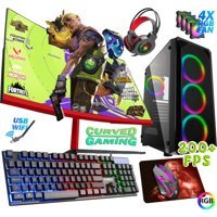 Biggamex CX44 Harici Radeon RX 550 AMD Ryzen 5 5500 16 GB Ram 512 GB SSD Tower FreeDos 23.8 inç Monitörlü Masaüstü Bilgisayar