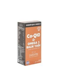 Zade Vital Koenzim Q10 Omega 3 Kapsül 1000 mg 30 Adet
