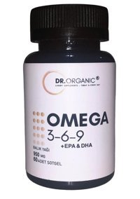 Dr.Organic 3-6-9 Omega 3 Kapsül 950 mg 60 Adet