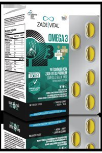 Zade Vital Premium Adults Omega 3 Kapsül 1800 mg 50 Adet