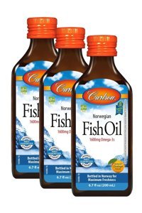 Carlson Omega 3 Balık Yağı Şurup 200 ml 3 Adet