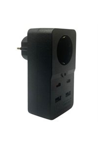 Aymina Home Nn79Yt2366 Tekli Soket 2'li USB Kablosuz Tekli Akım Korumalı Priz