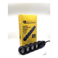 Qr World Surge Protector 4'lü Soket Kablolu Çiftli Akım Korumalı Priz