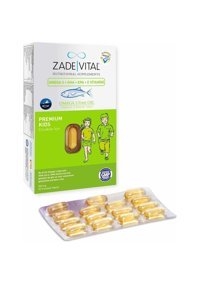 Zade Vital Premium Kids Omega 3 Balık Yağı Kapsül 500 mg 30 Adet
