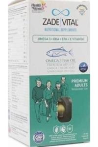 Zade Vital Omega Premium Adults Omega 3 Kapsül 1800 mg 50 Adet