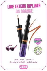 Callista Line Extend No:04 Mat Pastel Turuncu Likit Eyeliner