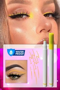 Dahaus Suya Dayanıklı Mat Pastel Sarı Likit Eyeliner