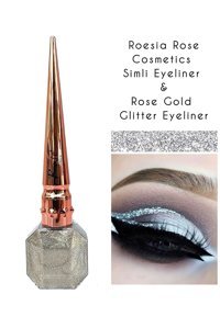 Aily Cosmetics Suya Dayanıklı Glitter Pastel Rose Gold Likit Eyeliner