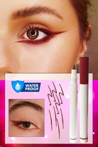 Dahaus Suya Dayanıklı Mat Pastel Bordo Likit Eyeliner