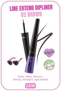 Callista Line Extend No:02 Mat Pastel Kahverengi Likit Eyeliner