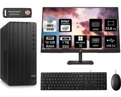 HP Pro Tower 290 G9 8T2W9ESMNT408 Dahili Intel UHD Graphics Intel Core i5 13500 12 GB Ram 1 TB SSD Tower Windows 11 Pro 23.8 inç Monitörlü Masaüstü Bilgisayar + PER4 BELLEK
