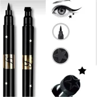 Hkt Çift Taraflı Suya Dayanıklı Mat Pastel Siyah Kalem Eyeliner