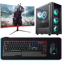 Dragos DRX4564 Harici GeForce GTX 1660 Ti AMD Ryzen 5 5500 16 GB Ram 512 GB SSD Tower FreeDos 23.6 inç Monitörlü Masaüstü Bilgisayar