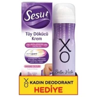 Sesu Pudra&Orkide Hassas Ciltler İçin Tüm Vücut Genital Bölge Kadın Tüy Dökücü Sprey 100 ml