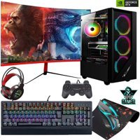 Gameline ELS12 Harici GeForce RTX 3050 AMD Ryzen 5 5600X 32 GB Ram DDR4 1 TB SSD Tower FreeDos 24 inç Monitörlü Masaüstü Bilgisayar