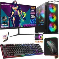 Gameline SYN56 Harici GeForce RTX 4060 AMD Ryzen 5 3600 16 GB Ram DDR4 500 GB SSD Tower FreeDos 24 inç Monitörlü Masaüstü Bilgisayar