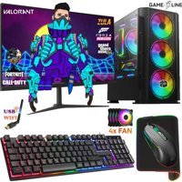 Gameline SYN31 Harici Radeon RX 550 AMD Ryzen 5 3600 16 GB Ram DDR4 256 GB SSD Tower FreeDos 24 inç Monitörlü Masaüstü Bilgisayar