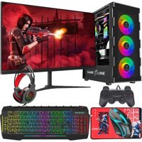 Gameline FR22 Harici GeForce RTX 4060 AMD Ryzen 5 5500 16 GB Ram DDR4 500 GB SSD Tower FreeDos 24 inç Monitörlü Masaüstü Bilgisayar