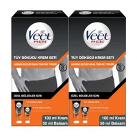 Veet Men Tüm Ciltler İçin Tüm Vücut Genital Bölge Kadın Tüy Dökücü Sprey 2x100 +50 ml