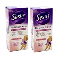 Sesu Pudra&Orkide Tüm Ciltler İçin Tüm Vücut Genital Bölge Kadın Tüy Dökücü Sprey 2x40 ml