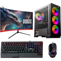 Dragos DRX3182 Harici Radeon RX 6700 XT Intel Core i5 12400F 32 GB Ram 512 GB SSD Tower FreeDos 23.6 inç Monitörlü Masaüstü Bilgisayar