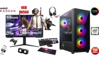 Gamestorm GAMESTORM Harici Radeon RX 560 Intel Core i5 3470 16 GB Ram 256 GB SSD Tower FreeDos 27 inç Monitörlü Masaüstü Bilgisayar