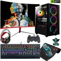 Gameline ELS11 Harici GeForce RTX 3050 AMD Ryzen 5 5600X 32 GB Ram DDR4 500 GB SSD Tower FreeDos 24 inç Monitörlü Masaüstü Bilgisayar