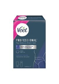 Veet Professional Tüm Ciltler İçin Genital Bölge Kadın Tüy Dökücü Krem 2x50 ml