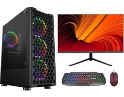 Escapelock ESCAPE GMS01865 Harici GeForce GTX 1050 Ti AMD Ryzen 5 3600 16 GB Ram 240 GB SSD Tower FreeDos 23.8 inç Monitörlü Masaüstü Bilgisayar