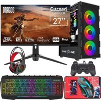 Gameline FR74 Harici GeForce RTX 4060 Intel Core i5 10400F 16 GB Ram DDR4 500 GB SSD Tower FreeDos 27 inç Monitörlü Masaüstü Bilgisayar