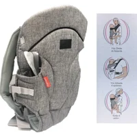 Baby2go 3 In 1 3.6-9.1 kg Kapasiteli Oturaklı Kanguru Gri