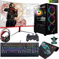 Gameline ELS18 Harici GeForce RTX 3060 AMD Ryzen 5 5600X 16 GB Ram DDR4 1 TB SSD Tower FreeDos 24 inç Monitörlü Masaüstü Bilgisayar