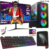 Gameline SYN50 Harici GeForce RTX 3060 AMD Ryzen 5 3600 16 GB Ram DDR4 500 GB SSD Tower FreeDos 24 inç Monitörlü Masaüstü Bilgisayar