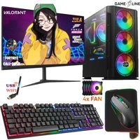 Gameline SYN57 Harici GeForce RTX 4060 AMD Ryzen 5 3600 16 GB Ram DDR4 1 TB SSD Tower FreeDos 24 inç Monitörlü Masaüstü Bilgisayar
