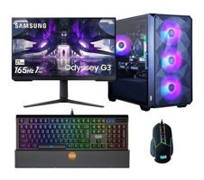 Gaming Plus AGSX133 Harici GeForce RTX 4060 AMD Ryzen 7 5700X 32 GB Ram DDR4 1 TB SSD Tower FreeDos Monitörlü Masaüstü Bilgisayar