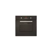Lanova LNV 204D 61 Lt A Enerji Sınıfı Dijital Retro Tam Boy Ankastre Fırın Siyah