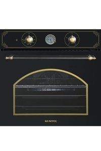 Kumtel Rustik B66-SF2 AT A+ Enerji Sınıfı Analog Rustik Tam Boy Ankastre Fırın Siyah