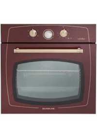 Silverline RS6235R02 66 Lt Enerji Sınıfı Analog Rustik Tam Boy Ankastre Fırın Bordo