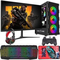 Gameline FR30 Harici GeForce RTX 4060 AMD Ryzen 7 5700X 16 GB Ram DDR4 500 GB SSD Tower FreeDos 24 inç Monitörlü Masaüstü Bilgisayar