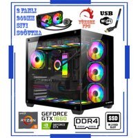 Zeiron Augustus X45 Harici GeForce GTX 1660 AMD Ryzen 5 5600X 16 GB Ram 1 TB HDD + 256 GB SSD Tower FreeDos Masaüstü Bilgisayar