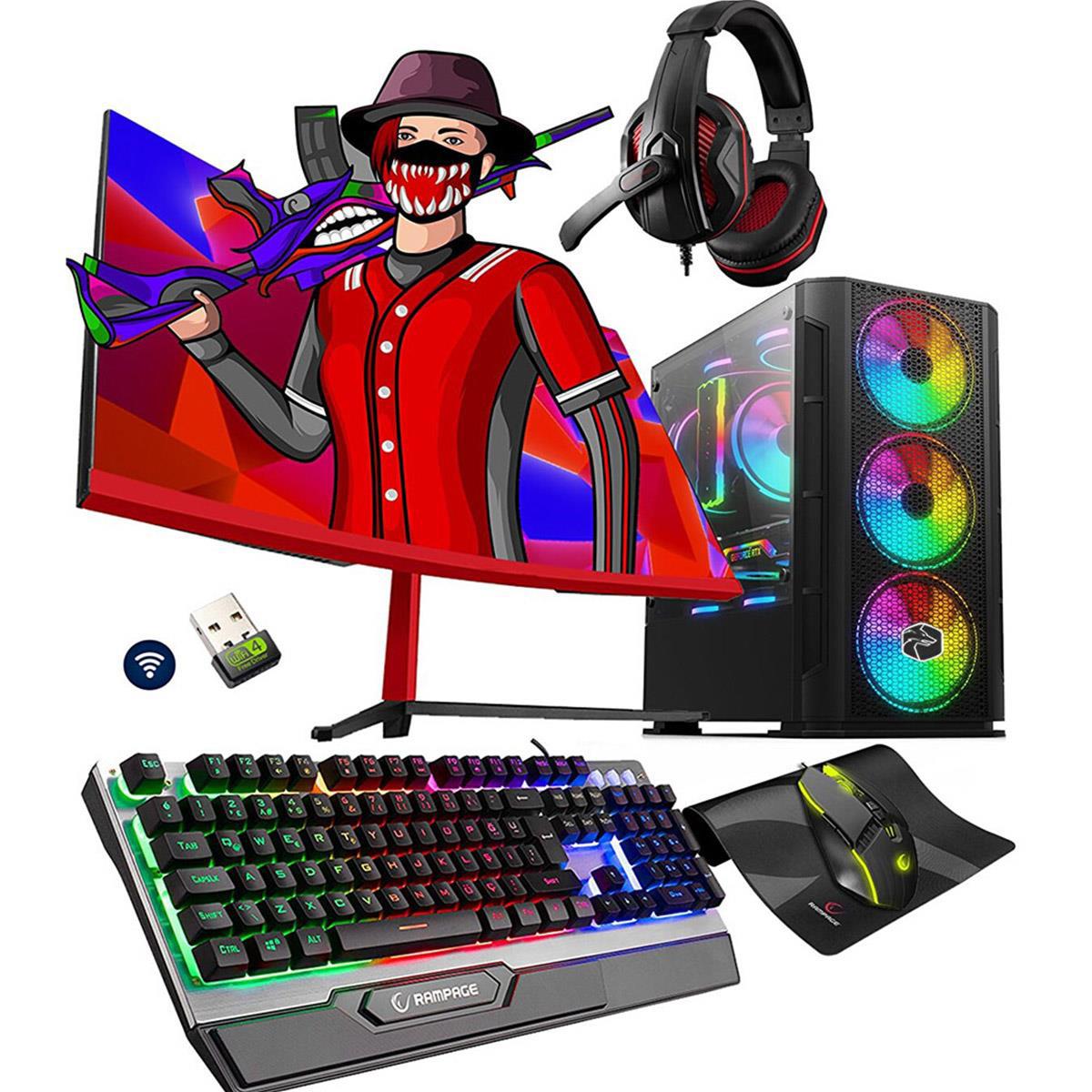 Zeiron NTX80 Harici GeForce GTX 1050 Ti Intel Core i5 3470 16 GB Ram DDR3 1 TB HDD + 512 GB SSD Tower FreeDos Masaüstü Bilgisayar