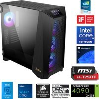 Go Gamer MSI Prospect P4 Harici GeForce RTX 4090 Intel Core i9 14900KF 128 GB Ram DDR5 4 TB SSD Tower Windows 11 Pro Masaüstü Bilgisayar