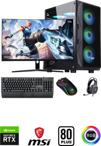 Güneysu Gaming GGWP-33 Harici GeForce RTX 4060 AMD Ryzen 5 5600 16 GB Ram DDR4 500 GB SSD Tower FreeDos 27 inç Monitörlü Masaüstü Bilgisayar