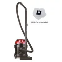 Arnica ET15102 Tayfun 2400 W Kapasiteli Toz Torbasız Süpürge Kırmızı Siyah