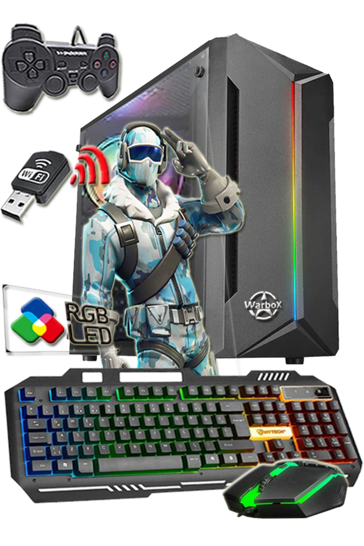 Gogo GODO MAX XEON X5650 Harici Radeon R7 240 AMD Ryzen 7 X5650 16 GB Ram 120 GB HDD + 128 GB SSD Tower FreeDos Masaüstü Bilgisayar