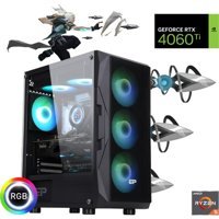 Güneysu Gaming Harici GeForce RTX 4060 Ti AMD Ryzen 5 5600 16 GB Ram DDR4 1 TB SSD Tower FreeDos Masaüstü Bilgisayar