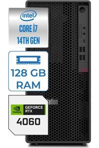 Lenovo Thinkstation P2 30FSS0VJ0078 Harici GeForce RTX 4060 Intel Core i7 14700 128 GB Ram DDR5 2 TB HDD + 1 TB SSD Tower Windows 11 Pro Masaüstü Bilgisayar
