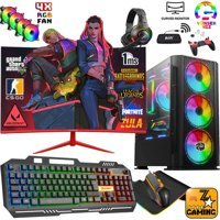 Zeiron FX60 Harici Radeon RX 550 Intel Core i5 3470 16 GB Ram 1 TB HDD + 256 GB SSD Tower FreeDos 24 inç Monitörlü Masaüstü Bilgisayar