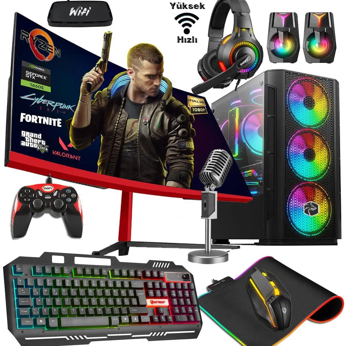 Zeiron PTX80 Harici GeForce GTX 1660 Super AMD Ryzen 5 3600 32 GB Ram DDR4 1 TB HDD + 512 GB SSD Tower FreeDos Masaüstü Bilgisayar